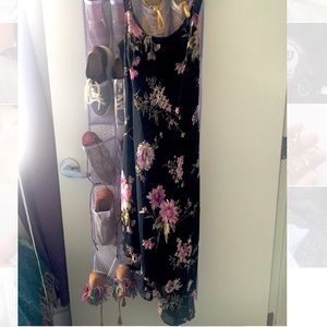 Vintage floral long dress